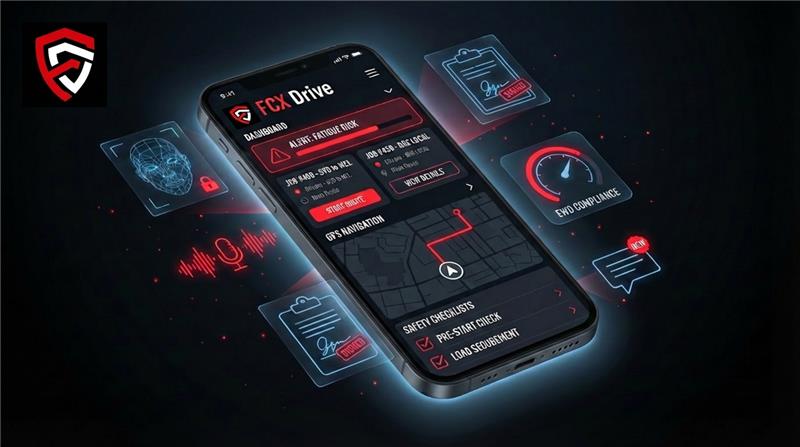 FCX Drive mobile app — safety, EWD and job execution