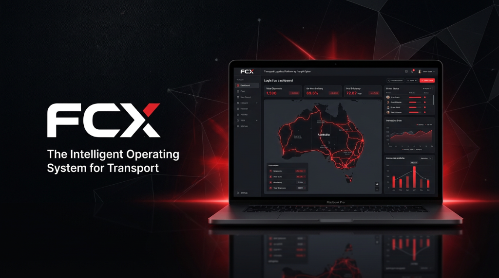 FCX Platform Dashboard on MacBook with Australia map