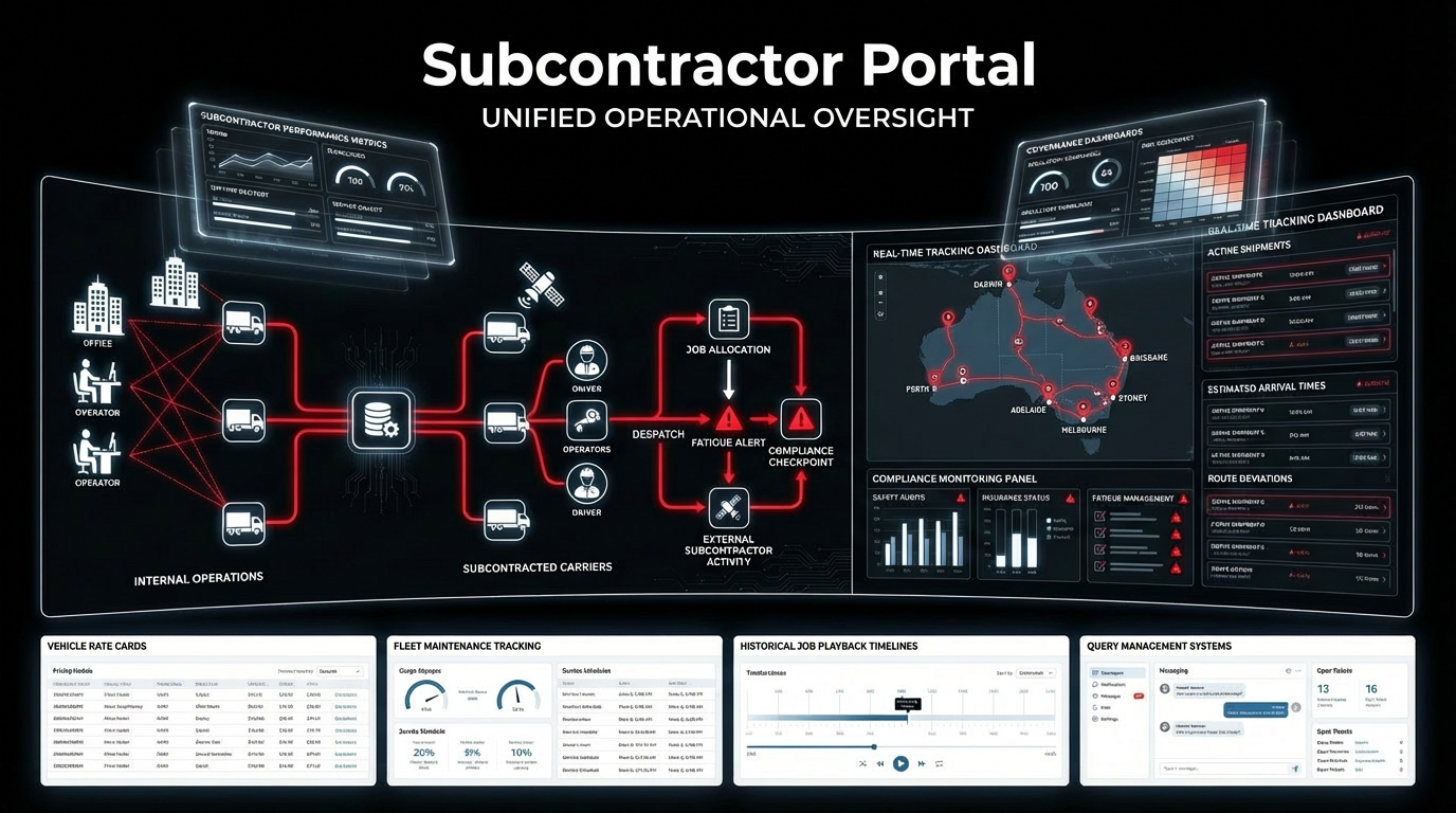 Subcontractor portal dashboard