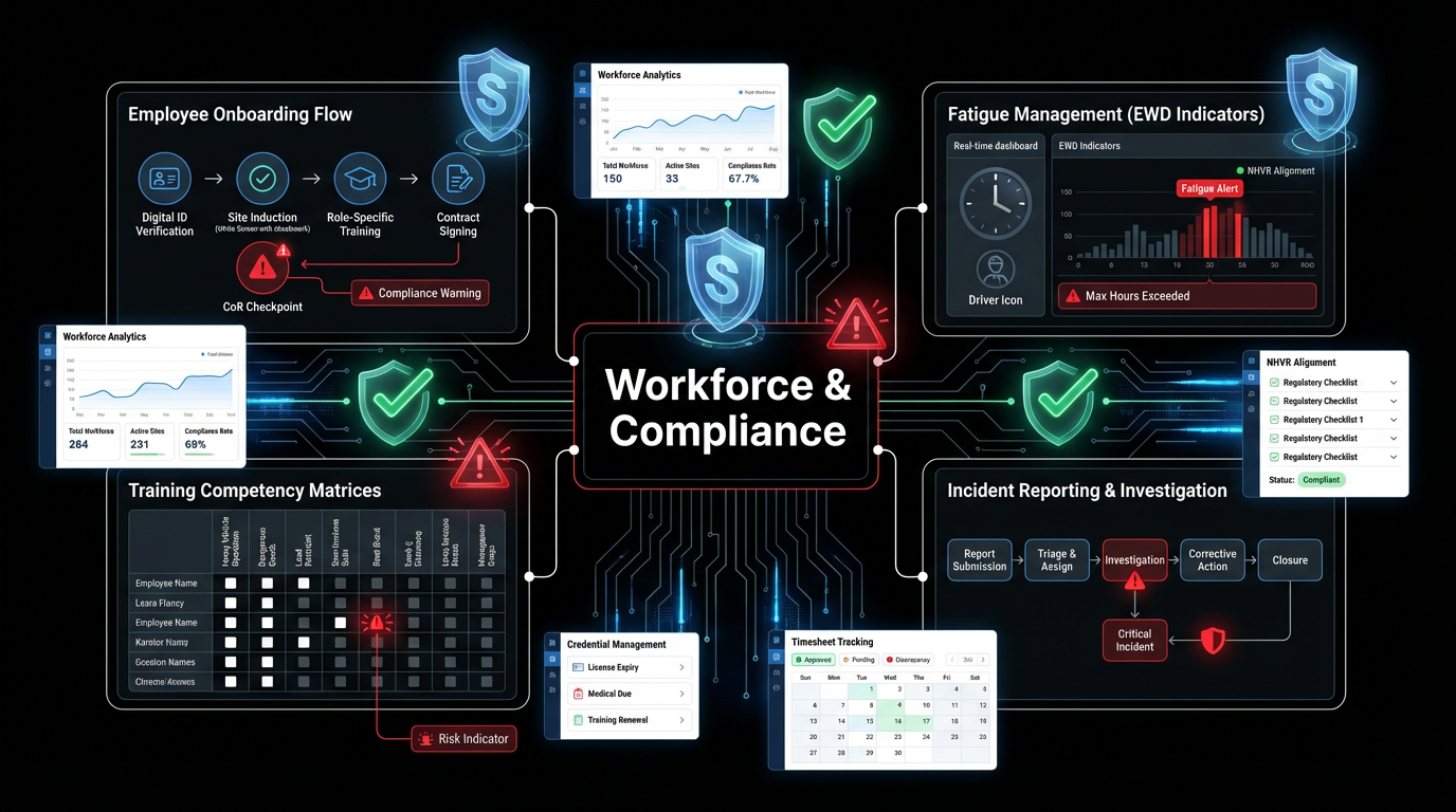 Workforce safety and compliance dashboard